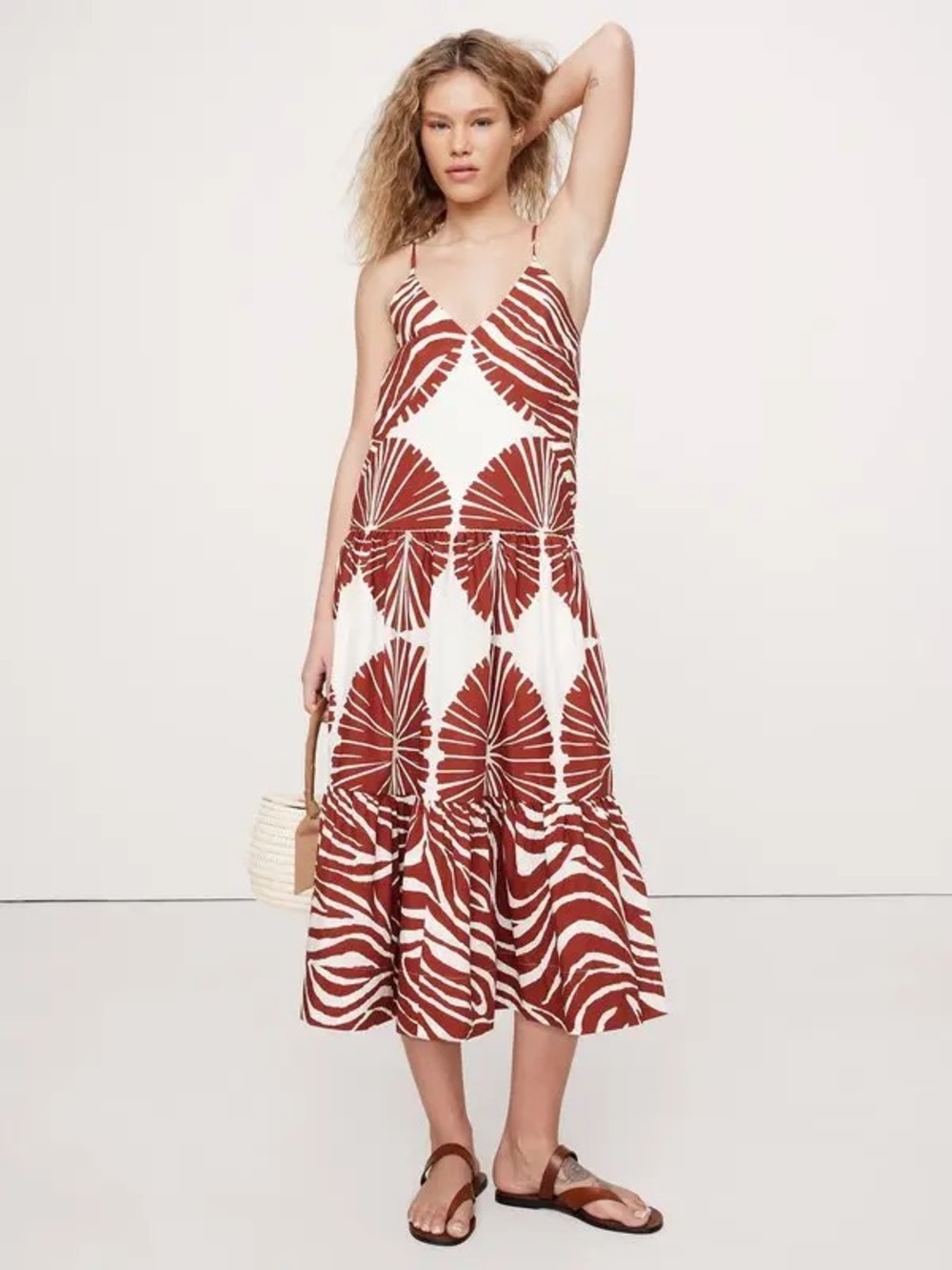 Banana Republic Printed Midi Dress